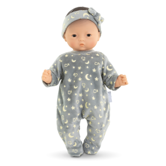 Pyjama Brille dans la Nuit & Bandeau pour poupon 30 cm