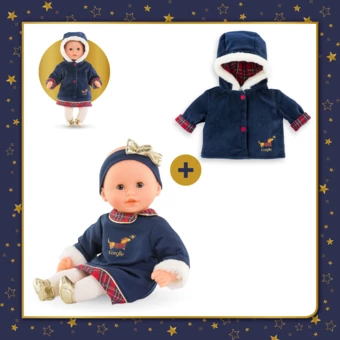 Mon Bébé Calin Margaux et Manteau Corolle en Fêtes