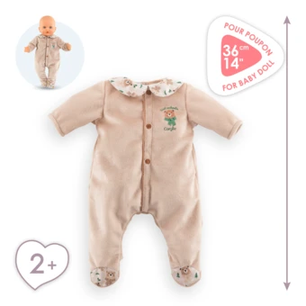 Pyjama Forêt Enchantée pour poupon 36 cm