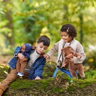 Poncho De Pluie Petit Explorateur pour poupon 36 cm