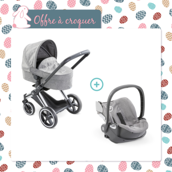 Ensemble Landau 3 en 1 Priam Cybex + Porte-poupon Cybex