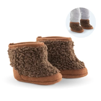 Bottes Moumoute Marron pour poupon 36 cm