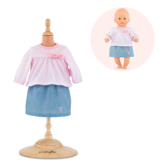Top & Jupe pour poupon 30 cm