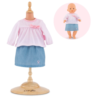 Top & Jupe pour poupon 36 cm