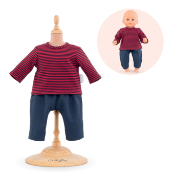 Marinière et Pantalon pour poupon 30 cm