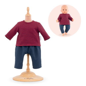 Marinière et Pantalon pour poupon 36 cm
