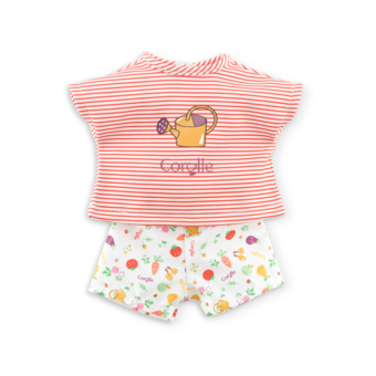 Short et T-Shirt La Fête du Potager pour poupée ma Corolle