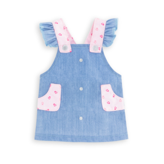 Robe à Bretelles en Jean pour poupée ma Corolle