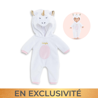 Combinaison Pyjama Licorne pour poupée ma Corolle