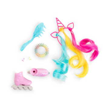 Ensemble Accessoires Coiffure Arc-en-ciel pour poupée Corolle Girls