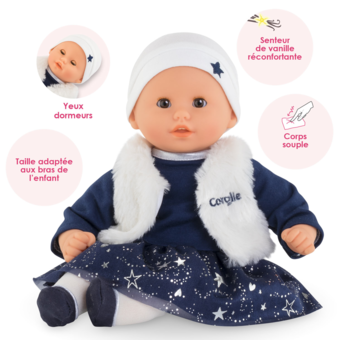 COROLLE - Mon Premier Poupon - Bébé Calin Tete dans les Etoiles - 30 cm -  des 18 mois : : Jeux et Jouets