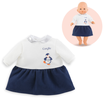 Robe Nuit Etoilée pour poupon 36 cm