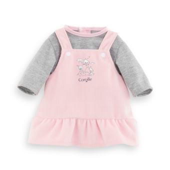 Habits, vêtements poupon corolle 30 cm - ensemble layette rose pastel - Un  grand marché