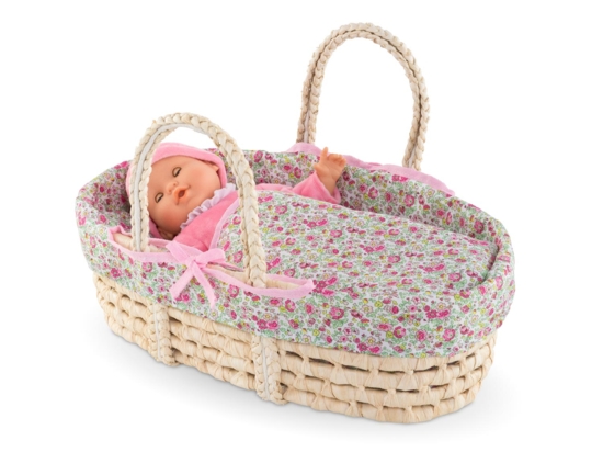 Couffin poupee Corolle Ensemble Couffin Tresse pour poupon 36 et 42 cm