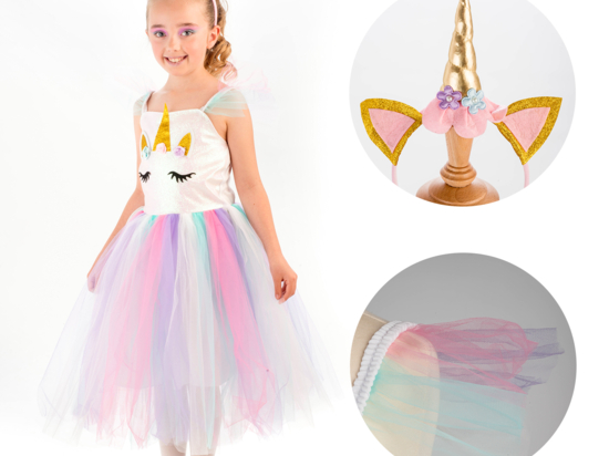 Déguisement Licorne Luxe Enfant : de 3 ans à 5 ans