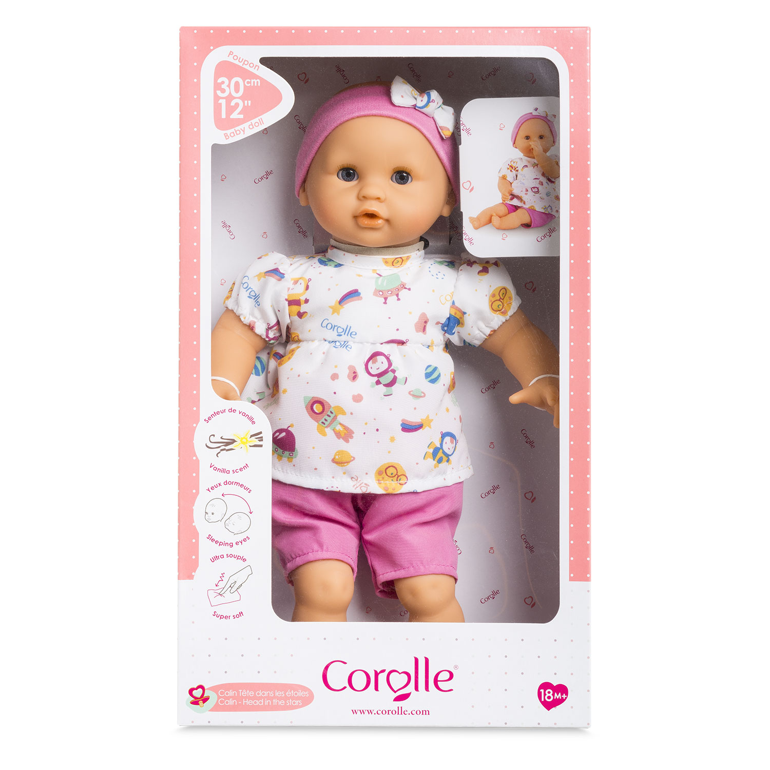 COROLLE - Mon Premier Poupon - Bébé Calin Tete dans les Etoiles - 30 cm -  des 18 mois : : Jeux et Jouets