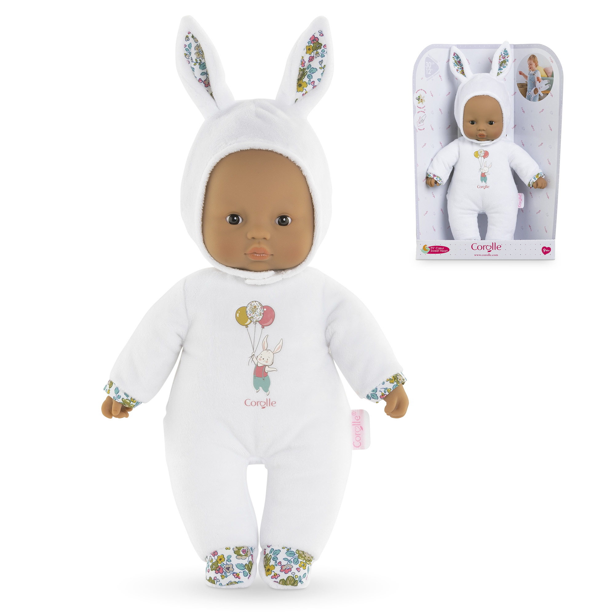 Poupon Pti C ur Lapin Blanc Corolle