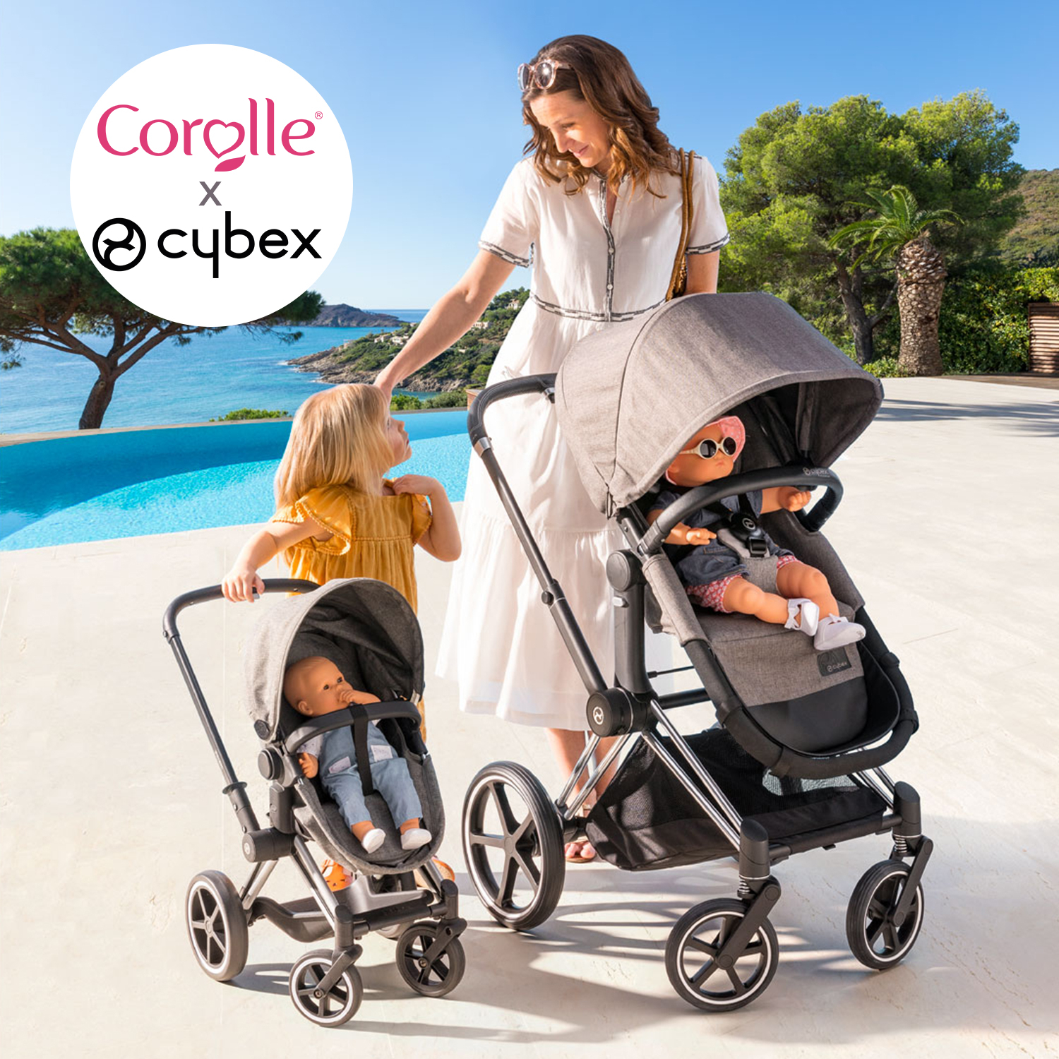 Landau 3 en 1 Cybex COROLLE pour poupon 36 et 42 cm - Dès 3 ans - Cdiscount  Jeux - Jouets