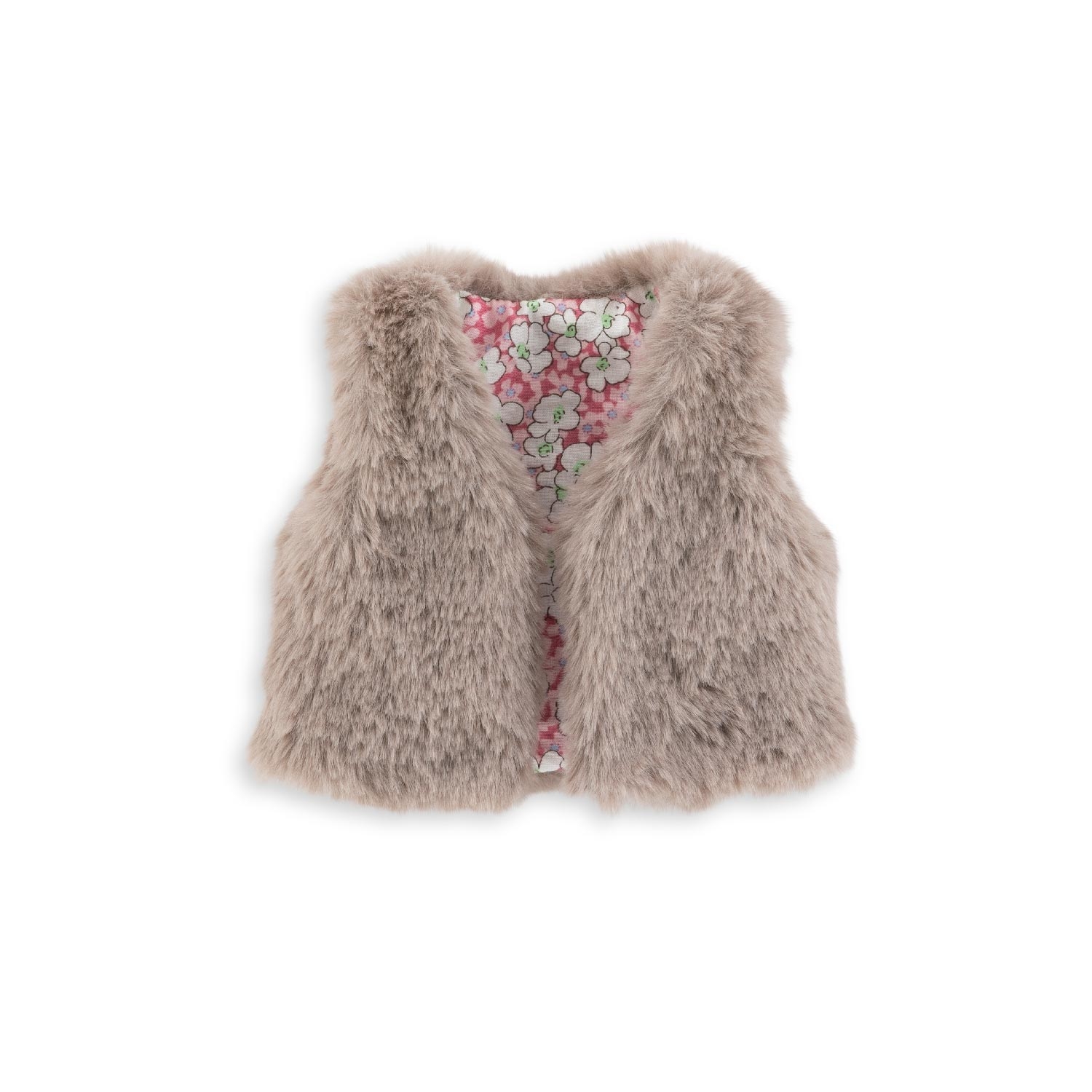 Veste Fausse Fourrure Sans Manche pour poupee ma Corolle Corolle