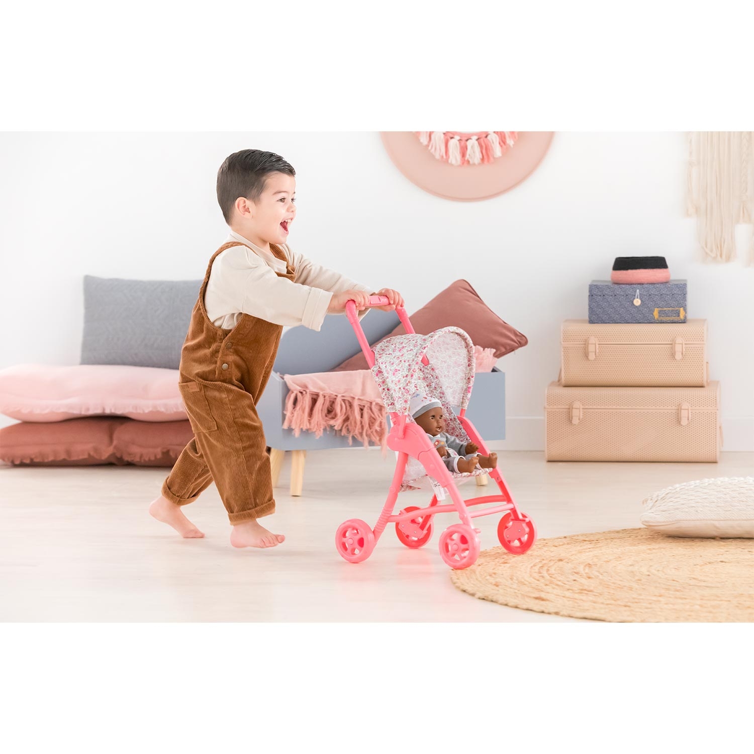 Poussette Fleurie pour poupon 30 cm Corolle