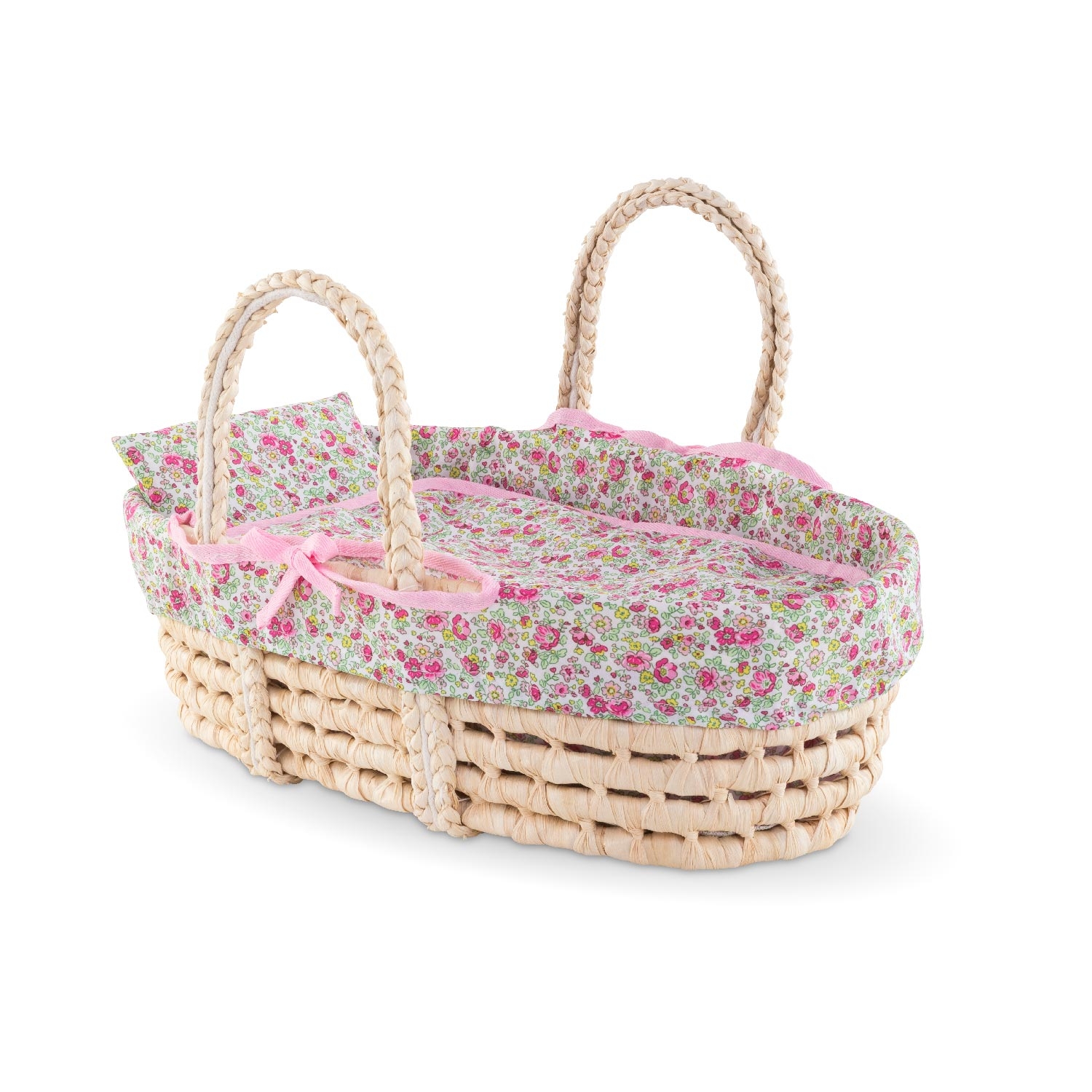 Couffin osier poup e Corolle Ensemble Couffin Tress pour