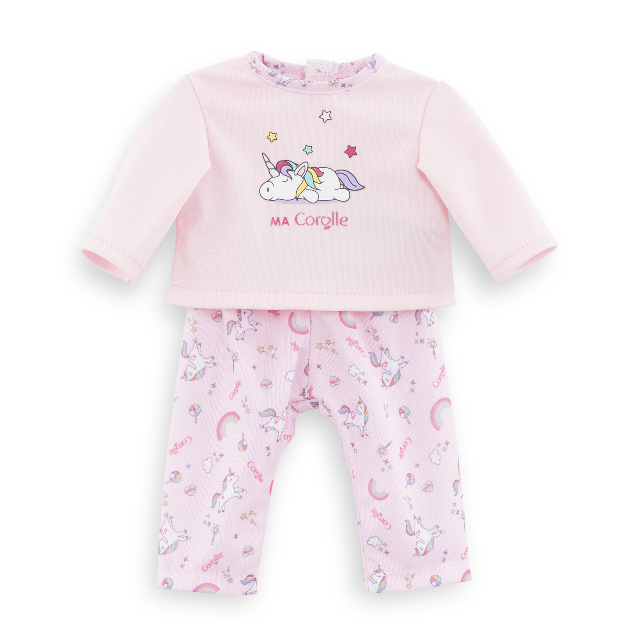 Vêtement pour poupée Corolle 30 cm : Pyjama rose