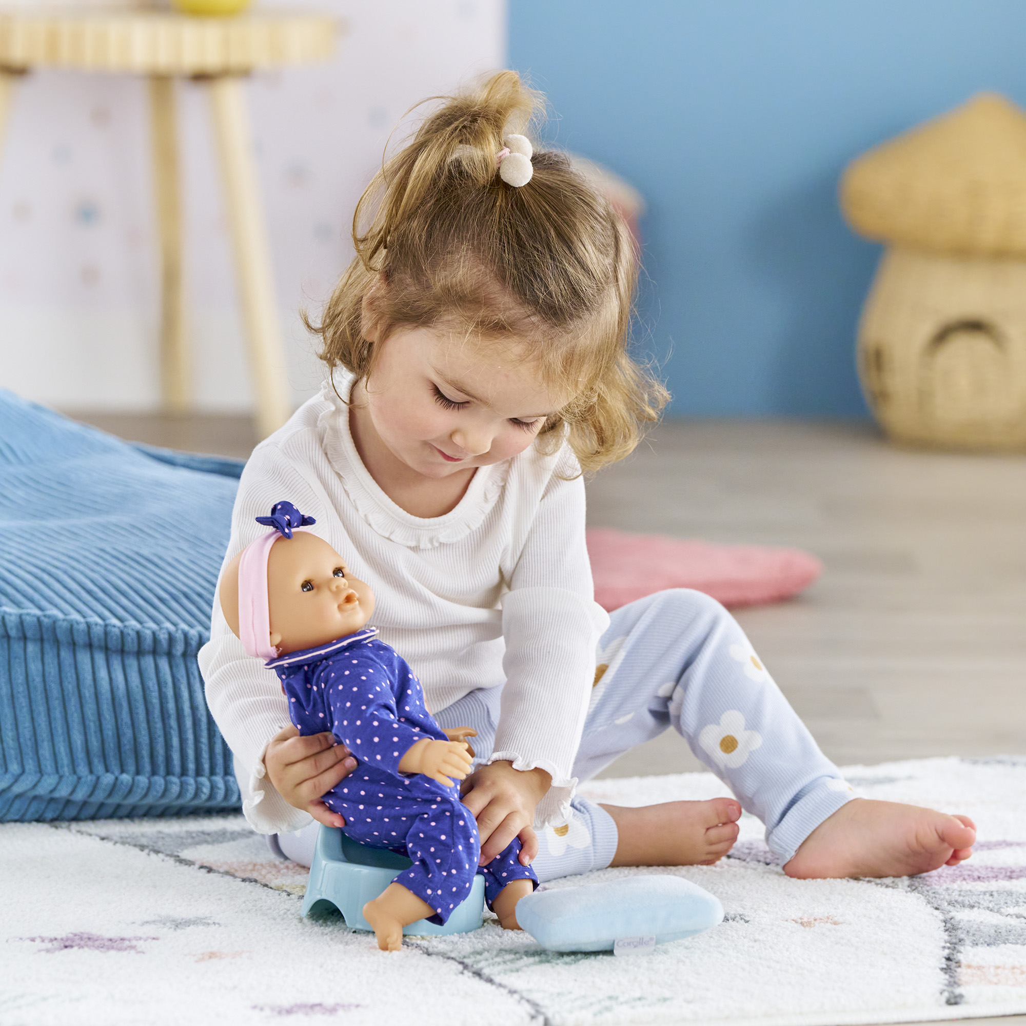 Pot & Lingette Étoiles pour poupon 30 et36 cm