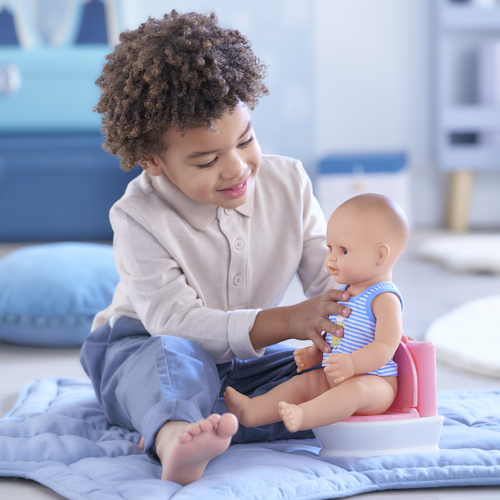 Toilettes interactives pour poupons 30 et 36 cm