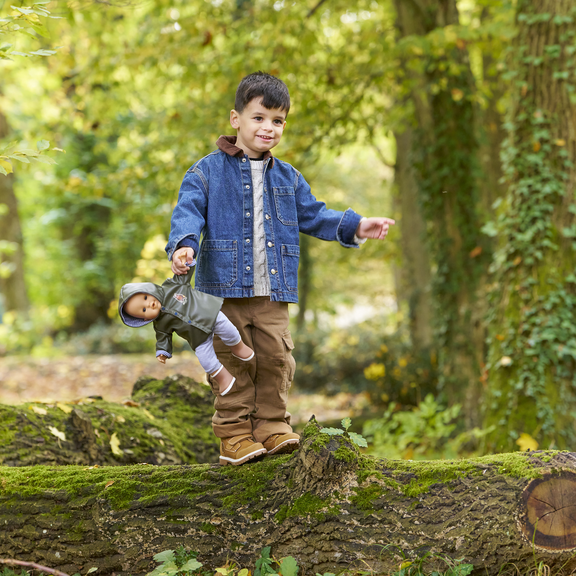 Ciré Réversible Petit Explorateur  pour poupon 36 cm