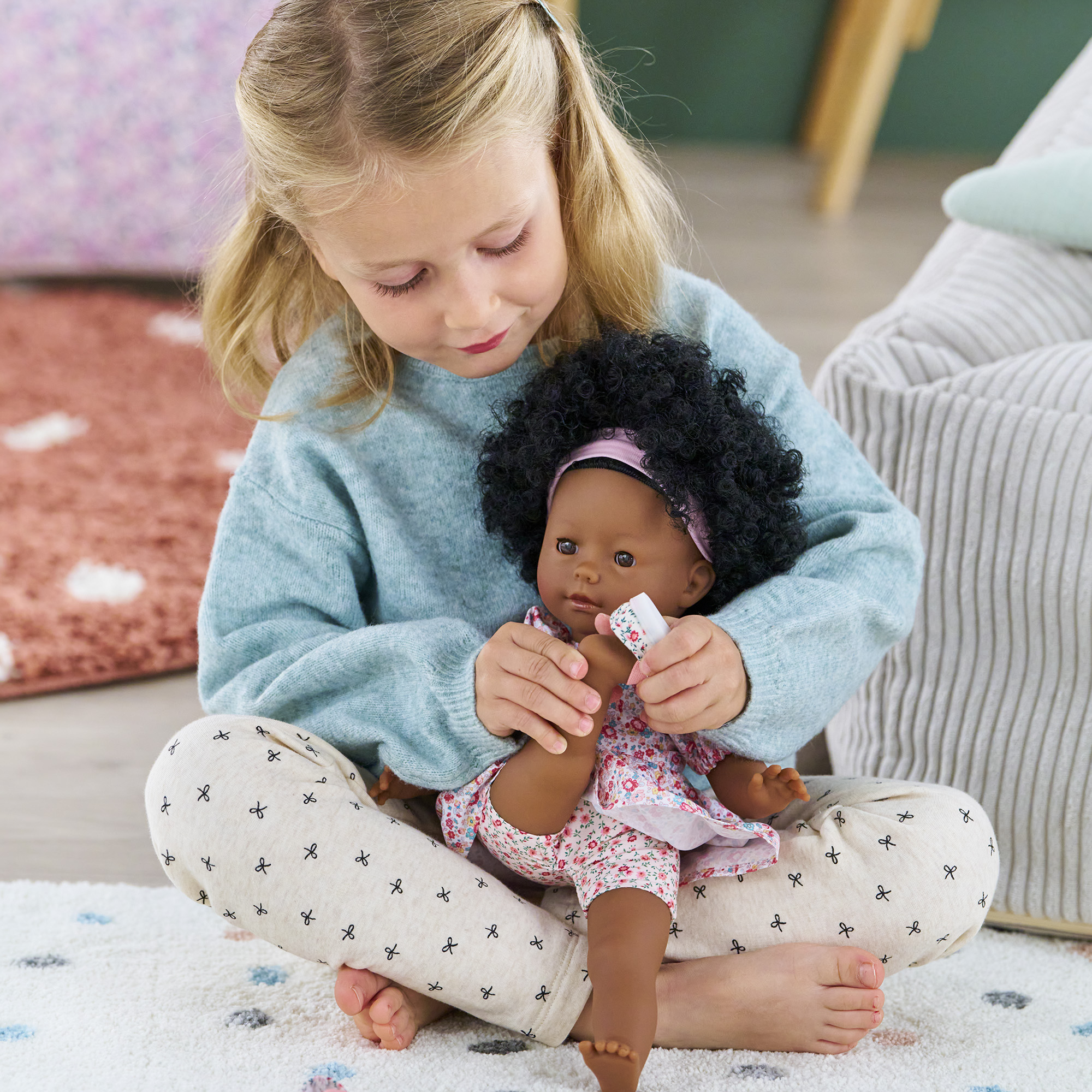 Tennis Fleuries pour poupée ma Corolle