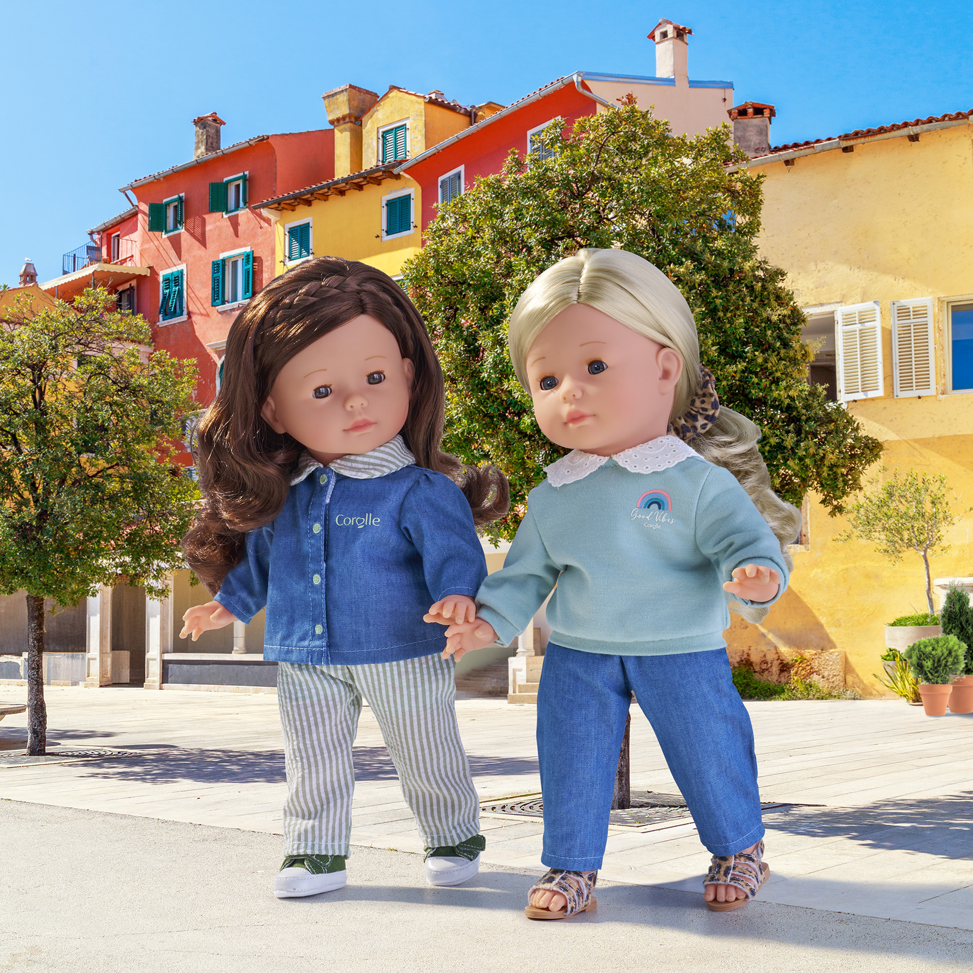 Ensemble Blouse & Pantalon Rayé pour poupée ma Corolle