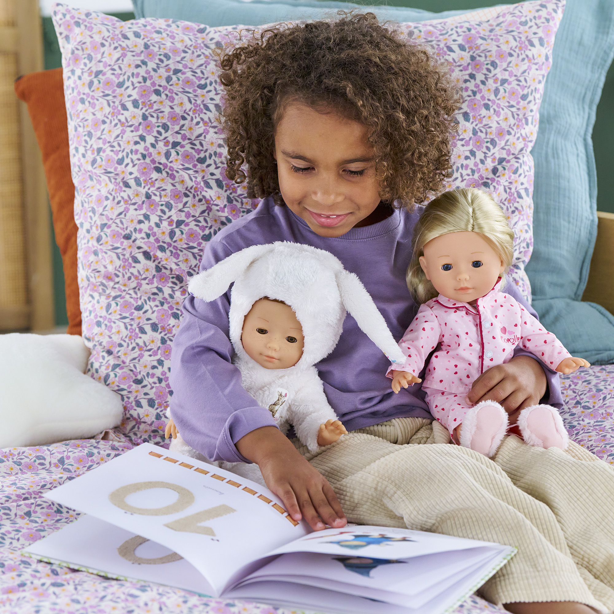 Pyjama  2 Pièces & Chaussons pour poupée ma Corolle